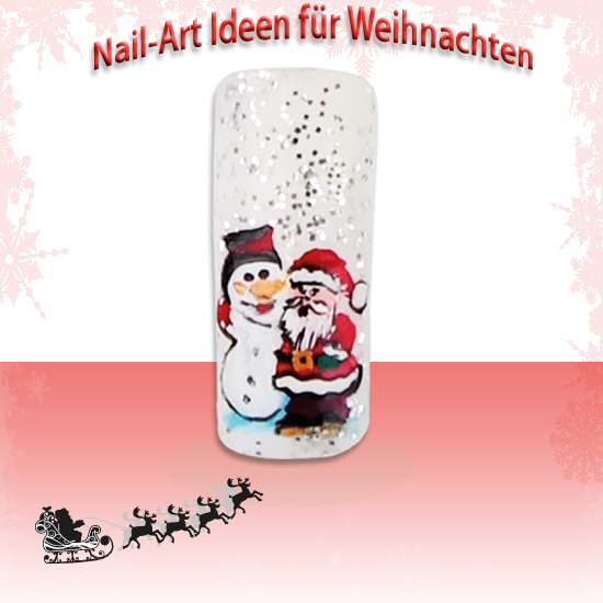Weihnachtsmann Nailart ICP-Nailcare