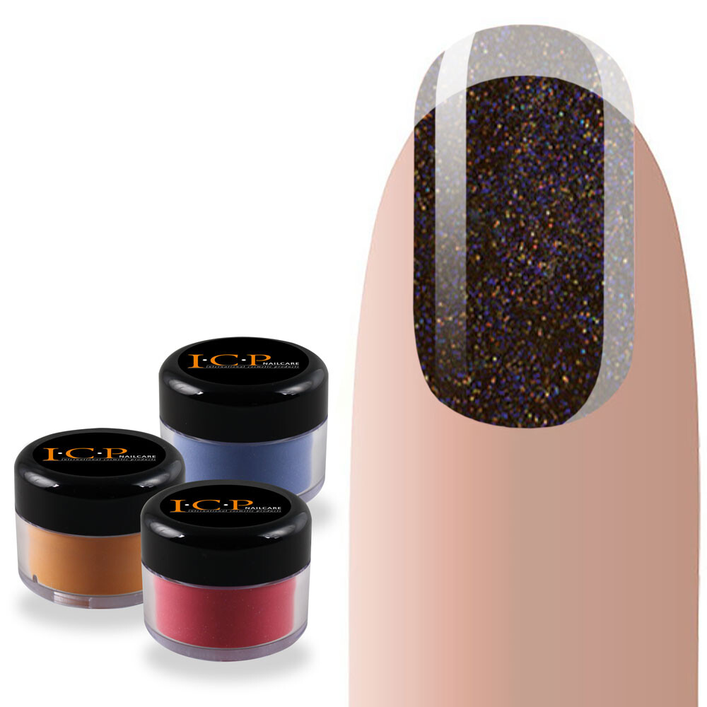 Acryl Color DARK BROWN GLITTER 10g
