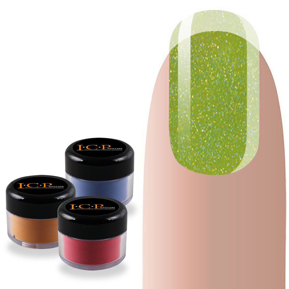 Acryl Color GREEN GLITTER 10g