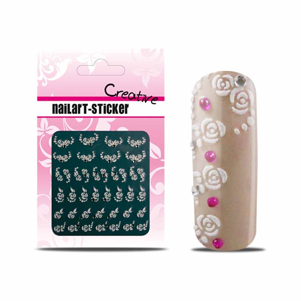 Sticker French White Strassstein