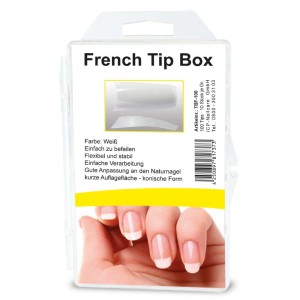Nageltip-Box - 100er - Typ: French-Tip