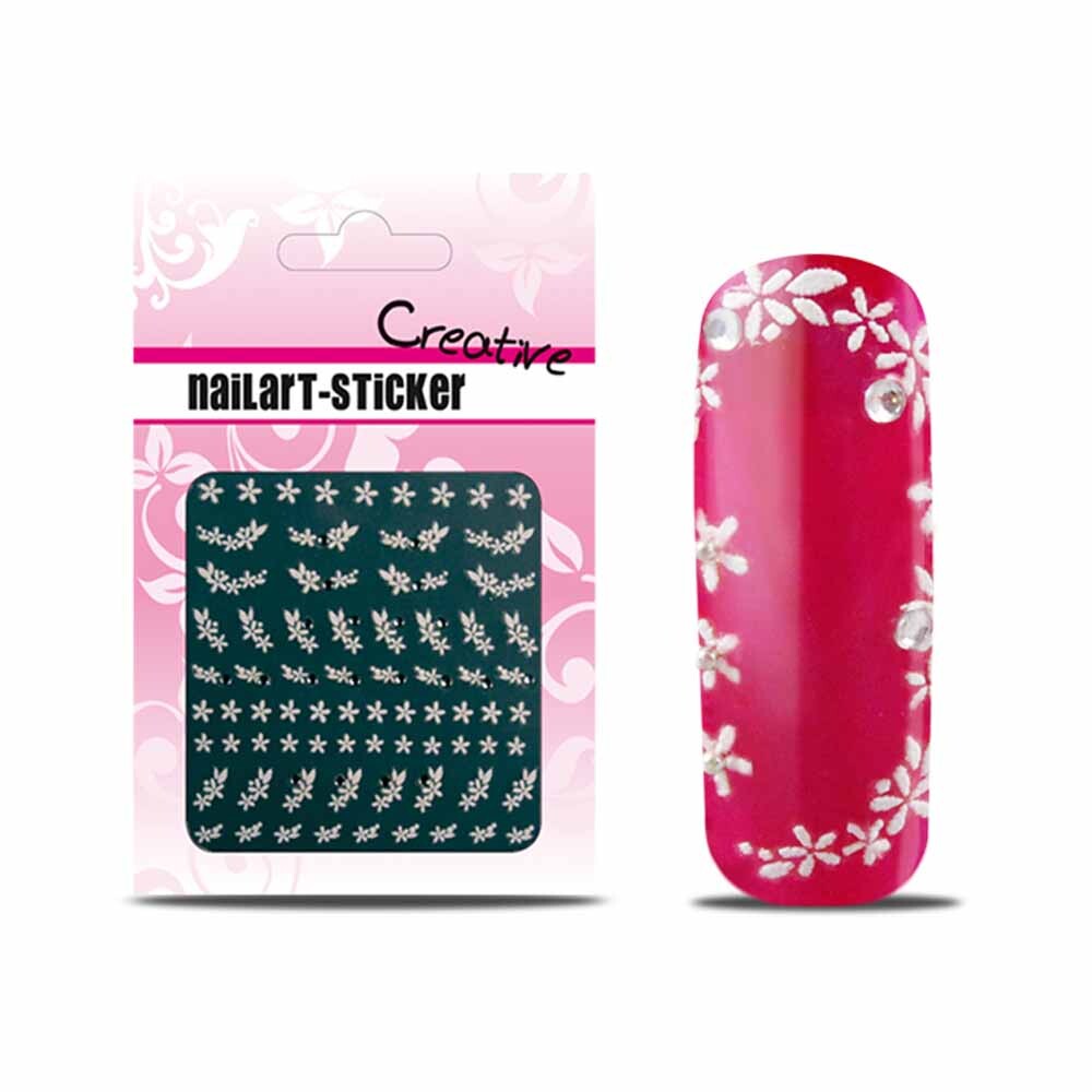 Sticker French White Strassstein