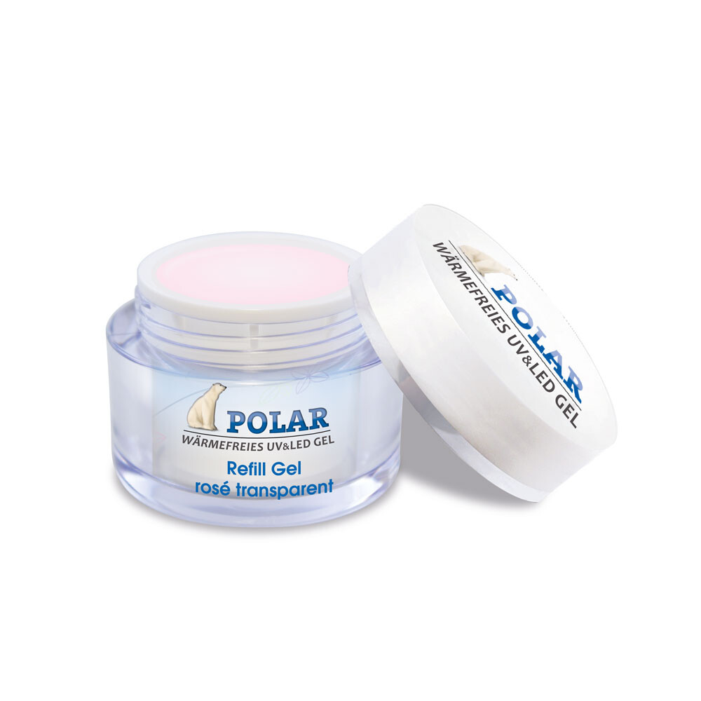 Refill Gel / Aufbau Gel transparent-rosé 15ml