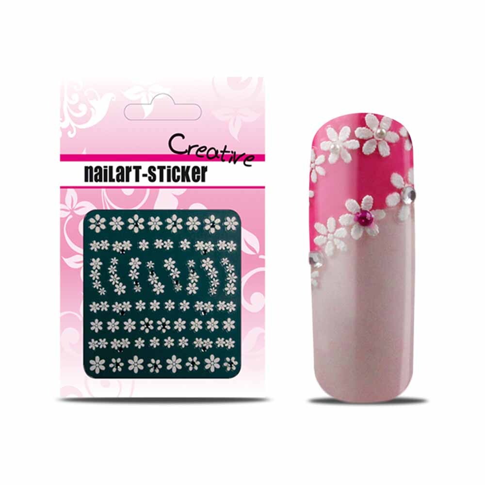 Sticker French White Strassstein