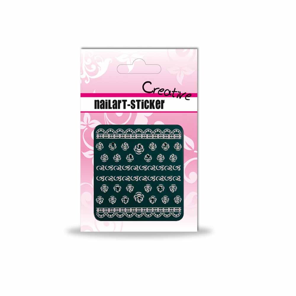 Sticker French White Strassstein