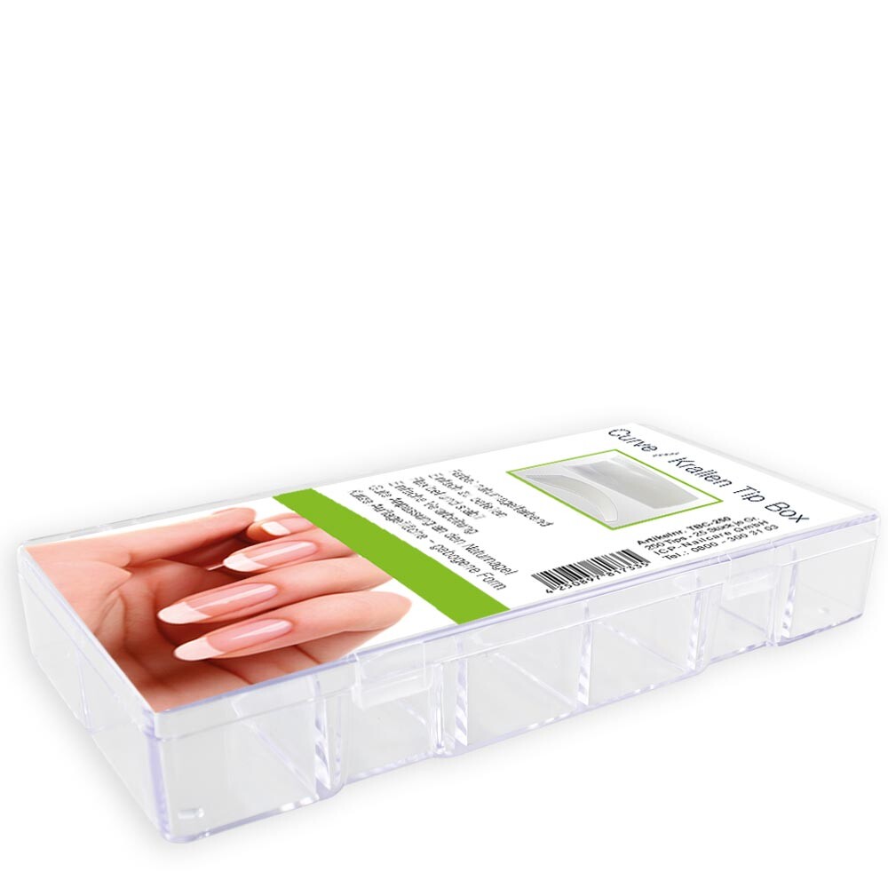 Nageltip-Box - 250er - Typ: Curve / Krallen-Tip