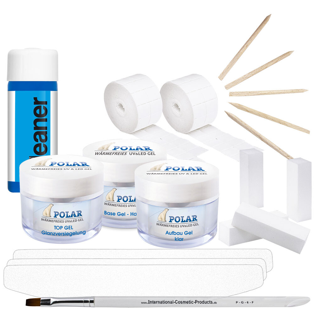 Einsteigerset Gel für Fingernagel & Fußnagel Modellage