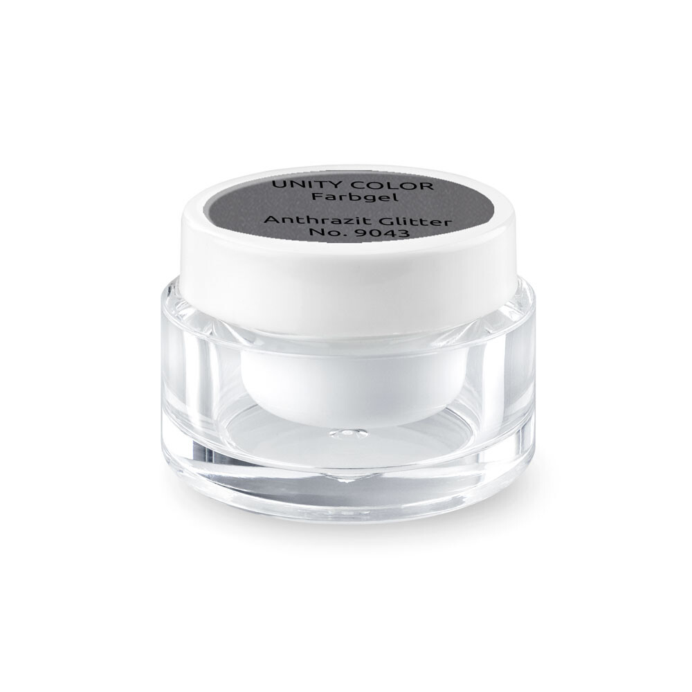 Premium Farbgel UNITY COLOR Anthrazit Glitter