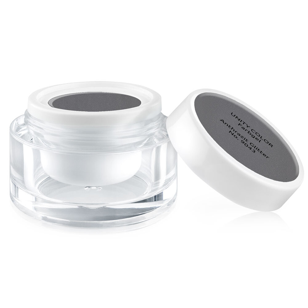 Premium Farbgel UNITY COLOR Anthrazit Glitter