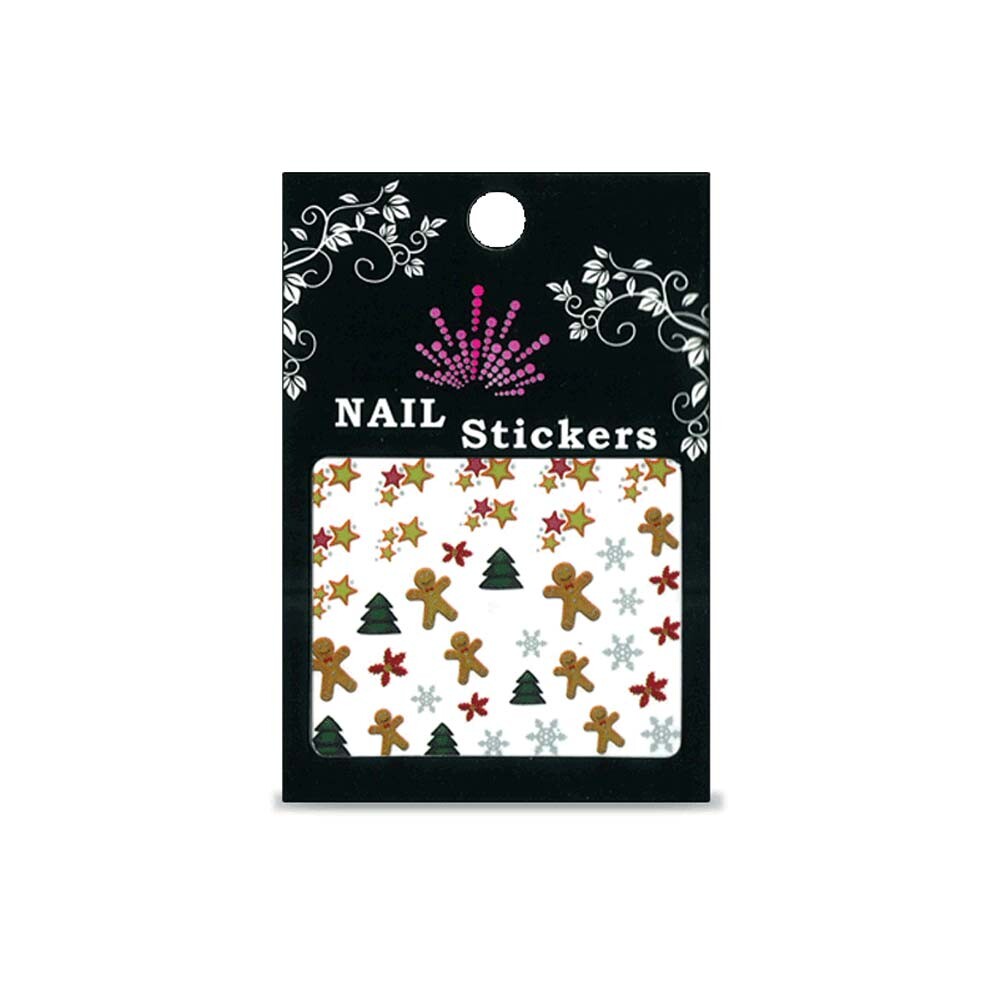 Fingernagel Sticker mit Weihnachtsmotiven