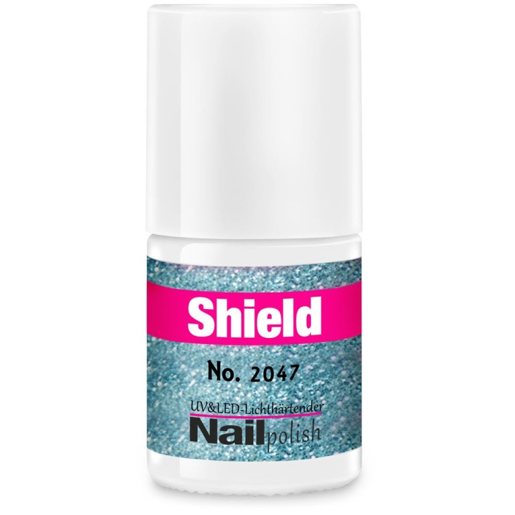Gel-Lack - Shield Lack - LED & UV-Nagellack Glitter-Karibik 2047