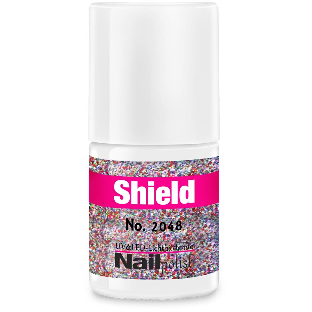 Gel-Lack - Shield Lack - LED & UV-Nagellack Glitter-Multi 2048