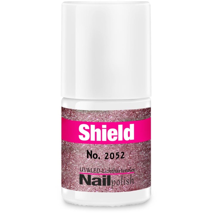 Gel-Lack - Shield Lack - LED & UV-Nagellack Glitter-Rosa 2052