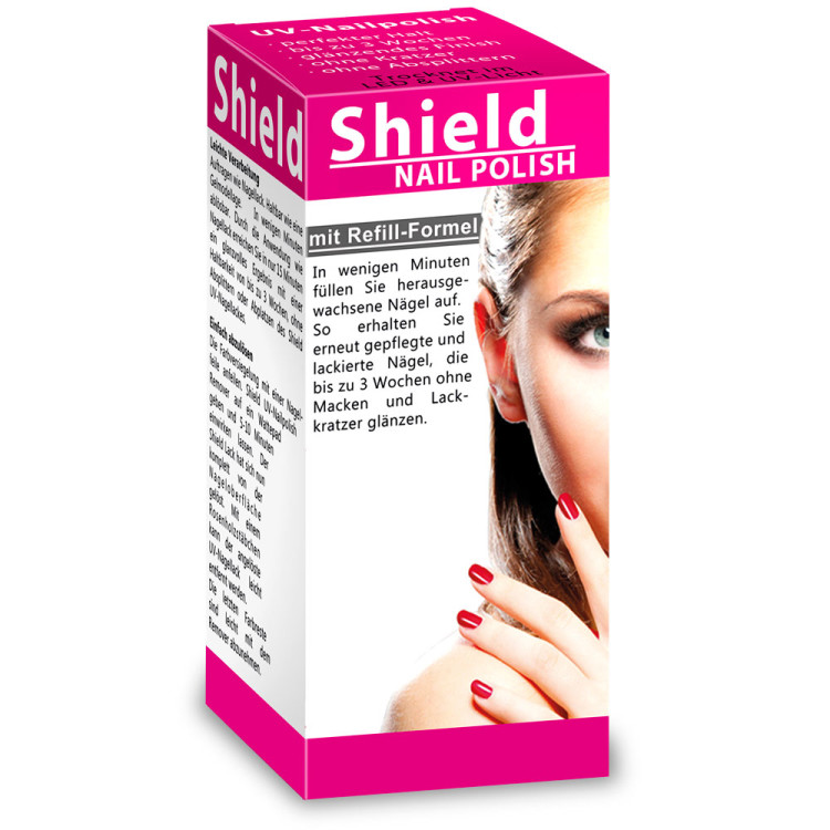Gel-Lack - Shield Lack - LED & UV-Nagellack Glitter-Rosa 2052