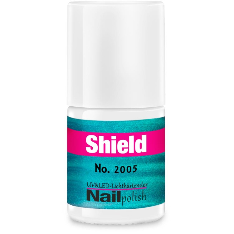 Gel-Lack - Shield Lack - LED & UV-Nagellack Pearly-Petrol 2005