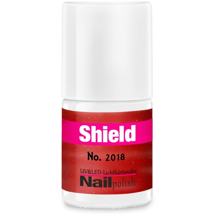 Gel-Lack - Shield Lack - LED & UV-Nagellack Pearly-Red-Orange 2018