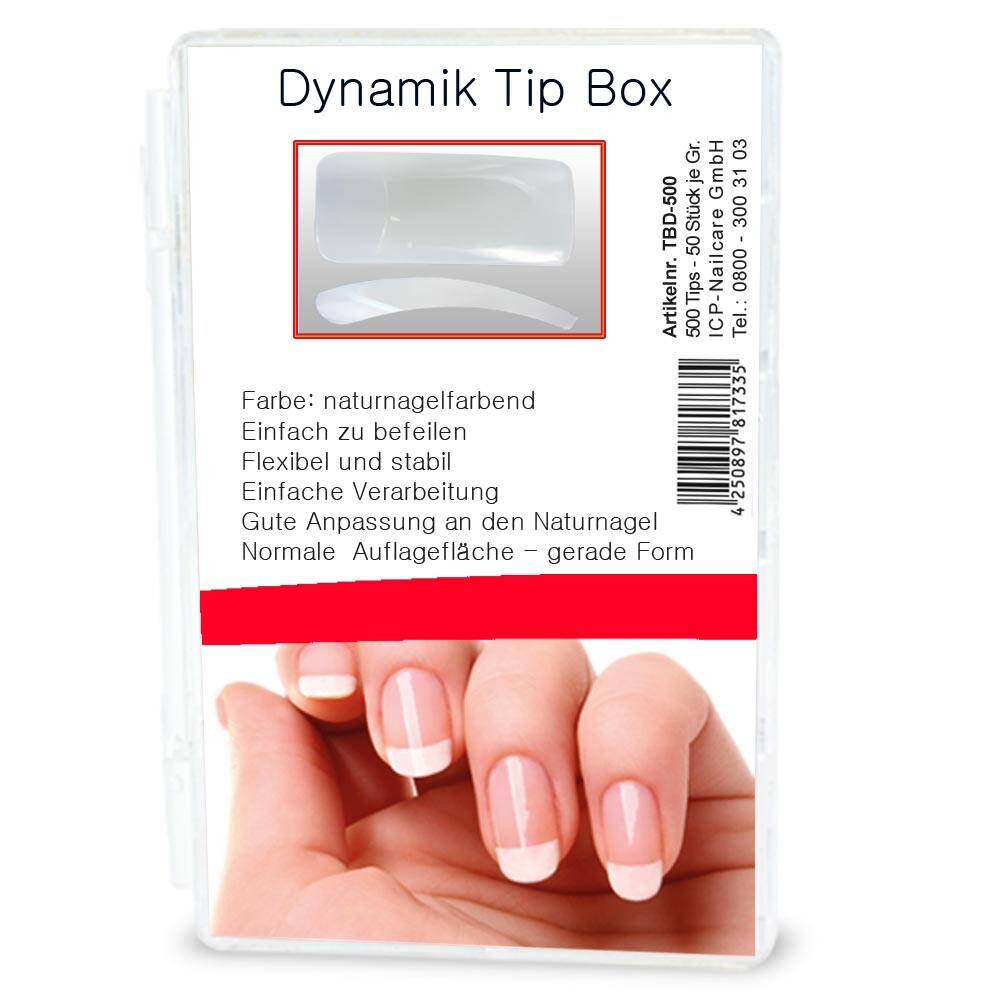 Nageltip-Box - 500er - Typ: Dynamik-Tip