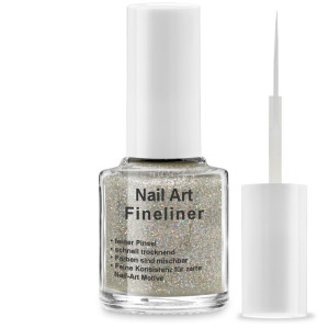 Nailart Fineliner Nr. 5007 - Glitter Silber Irisierend