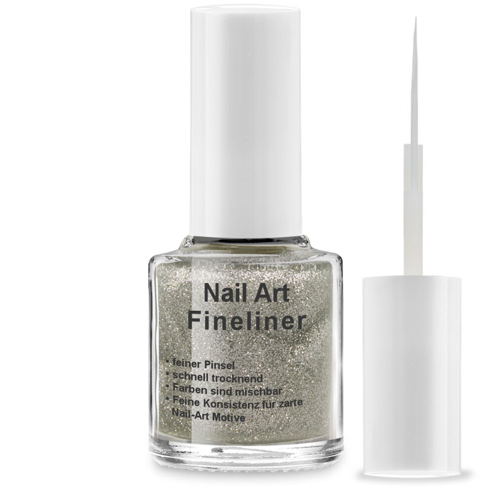 Nailart Fineliner Nr. 5009 - Glitter Soft Silber