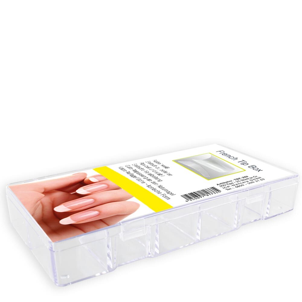 Nageltip-Box - 250er - Typ: French-Tip