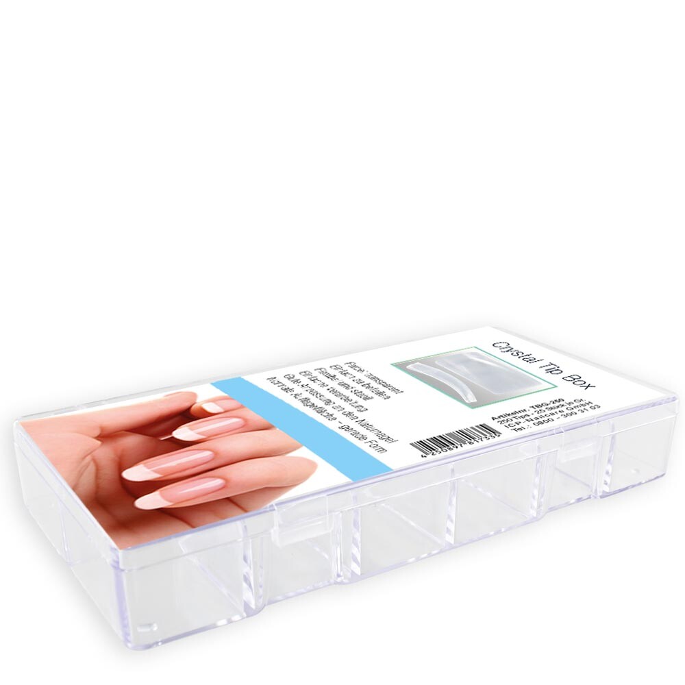 Nageltip-Box - 250er - Typ: Crystal-Tip
