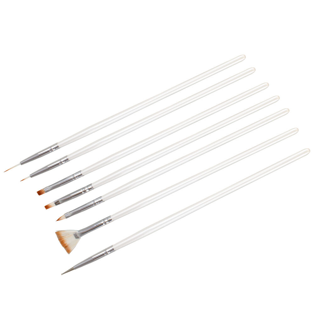 Pinselset Nagelstudio white