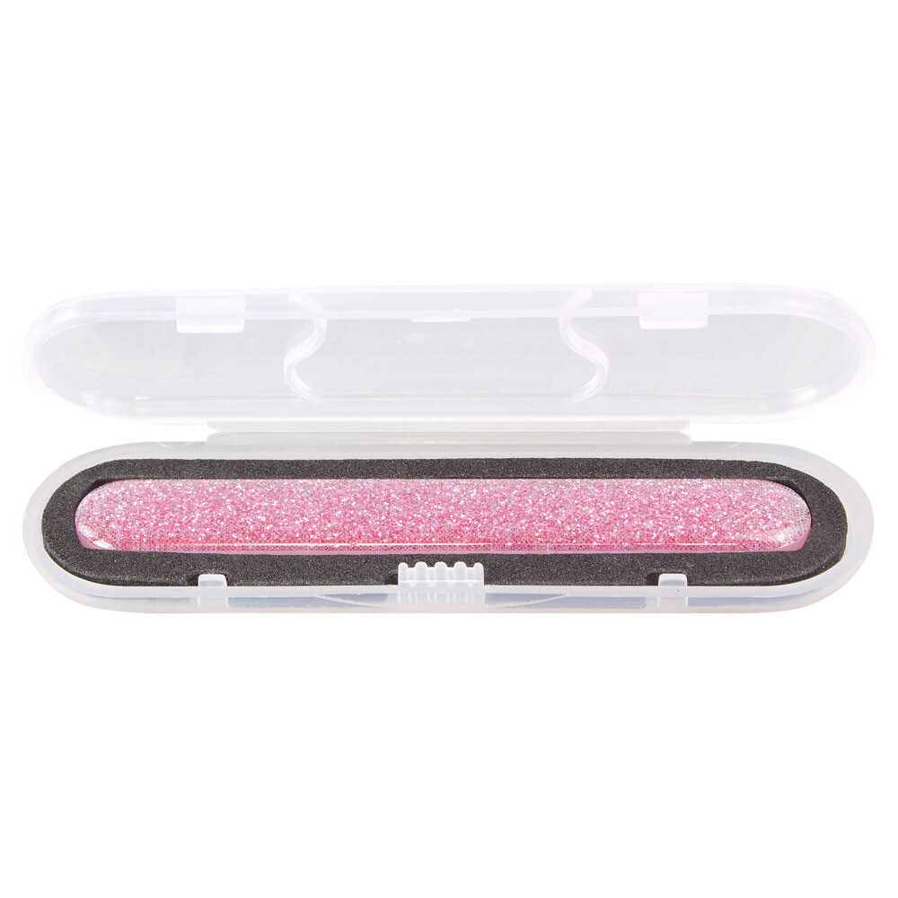 Nano Glas Feile pink Glitzer zum Formen und Polieren