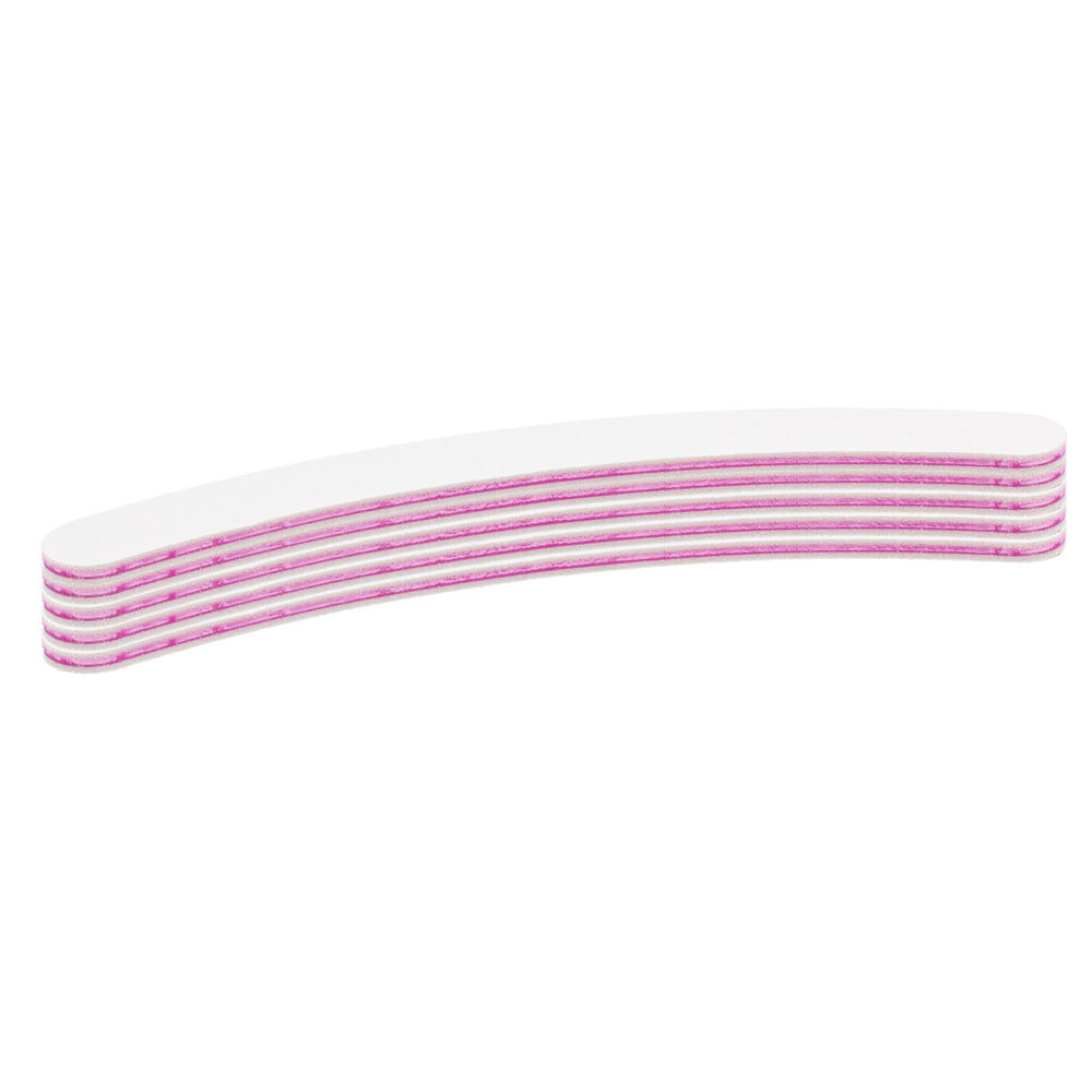 Nagelfeile - gebogen weiß (VPE: 5 Stück) K100-100
