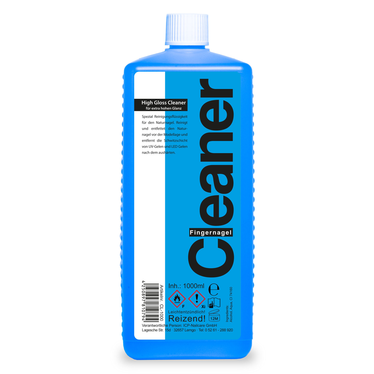 Cleaner Set 1000ml + Dispenser Pumpflasche + 1000 Zelletten Pads (2 Rollen je 500 Stück)