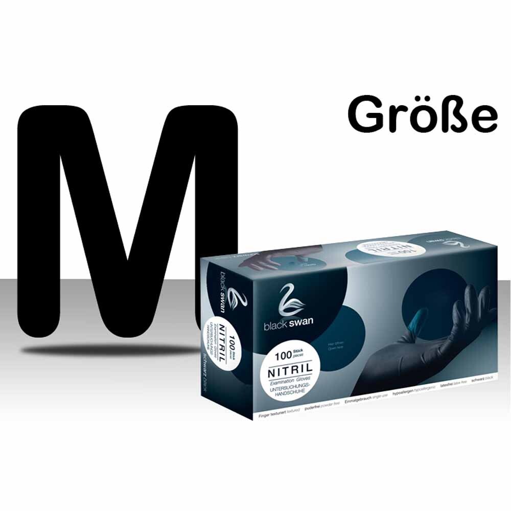 Nitrilhandschuhe Black Swan Größe M