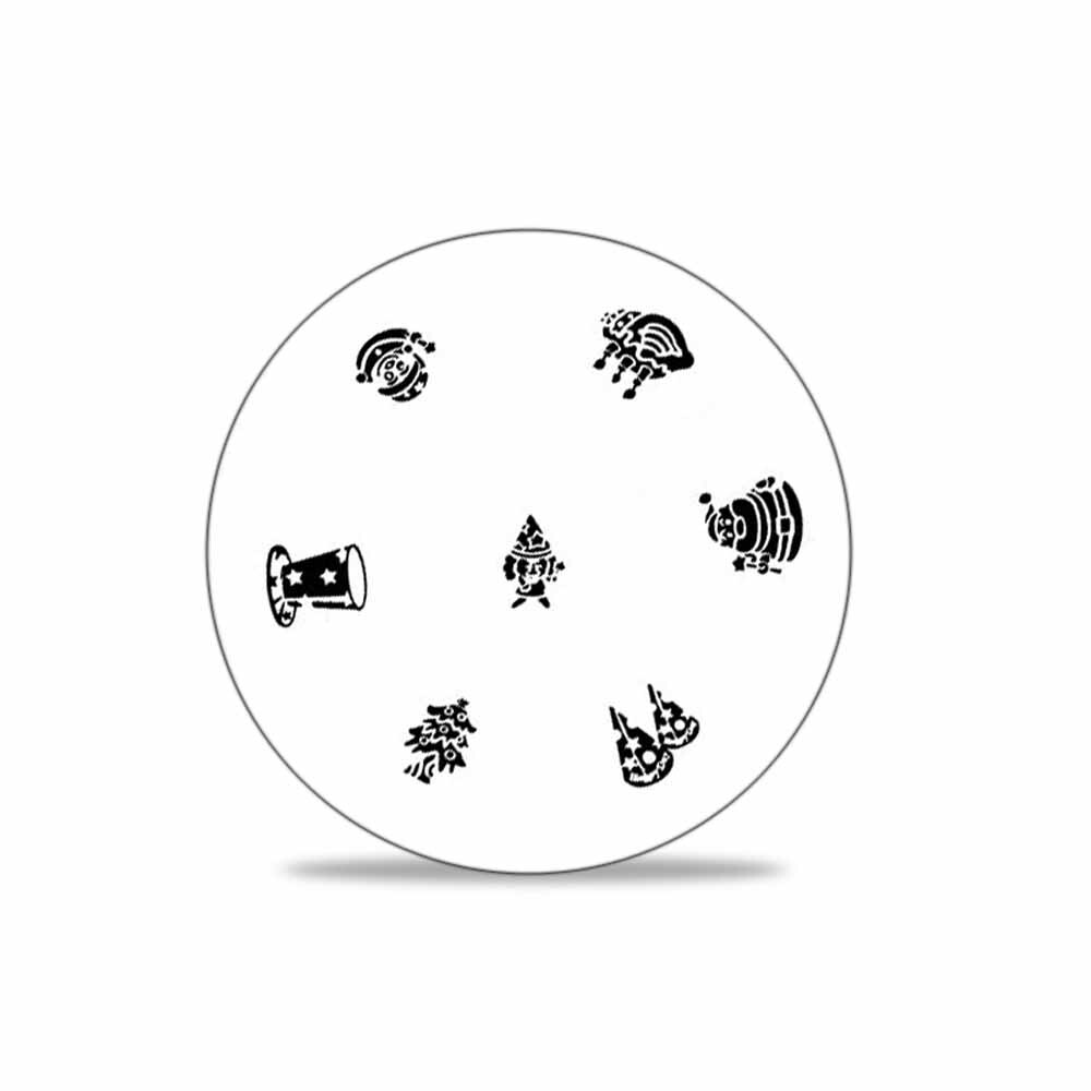 Stamping Schablone Weihnachten Motiv 02