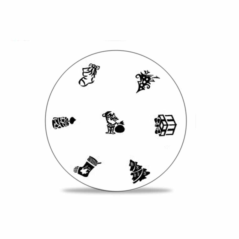 Stamping Schablone Weihnachten Motiv 04