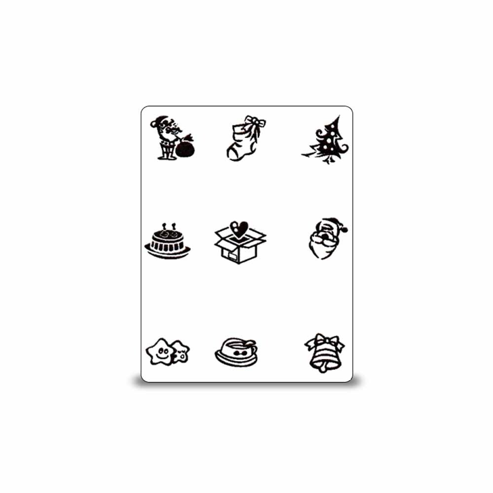 Stamping Schablone Weihnachten Motiv 07