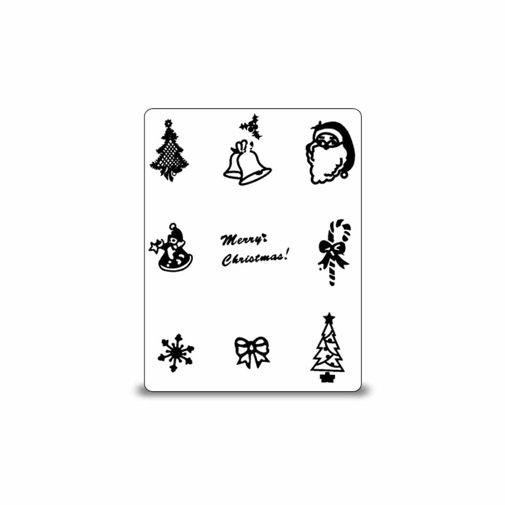 Stamping Schablone Weihnachten Motiv 08