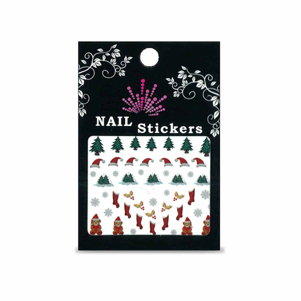 Sticker mit Nailart Weihnachtsmotiv 1102
