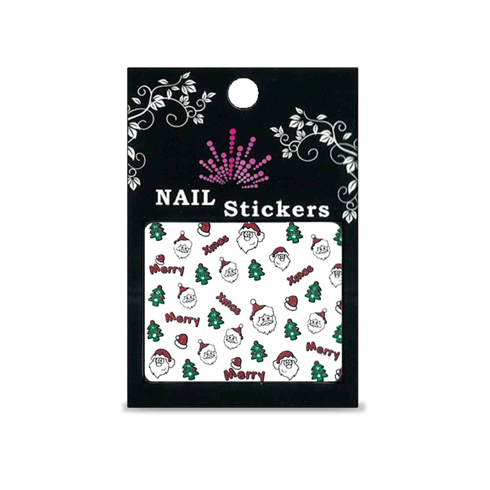 Sticker mit Nailart Weihnachtsmotiv 1202