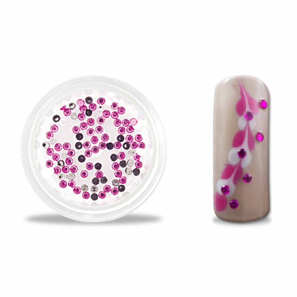 Strasssteine rund 2,5mm pink
