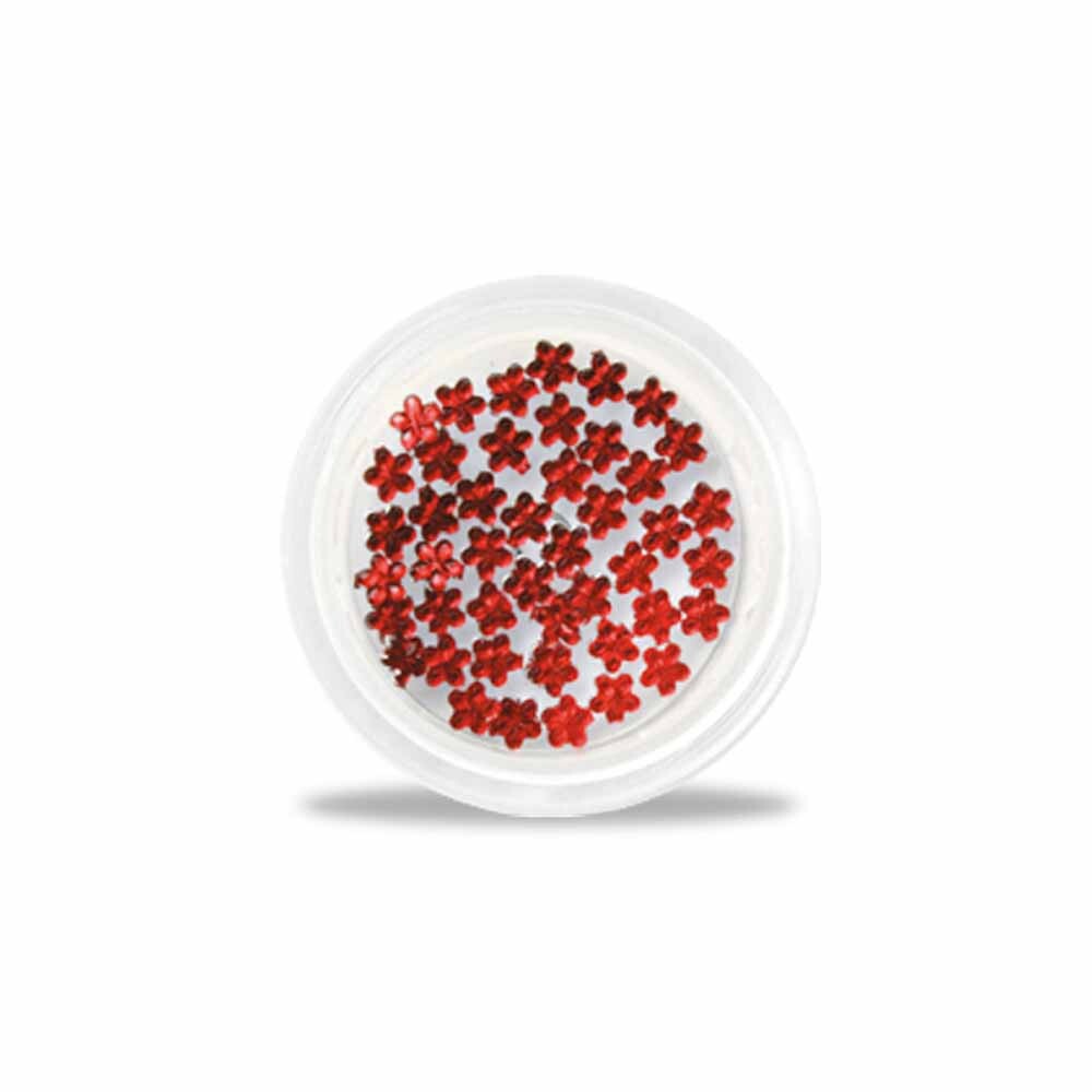 Strasssteine Blümchen rot
