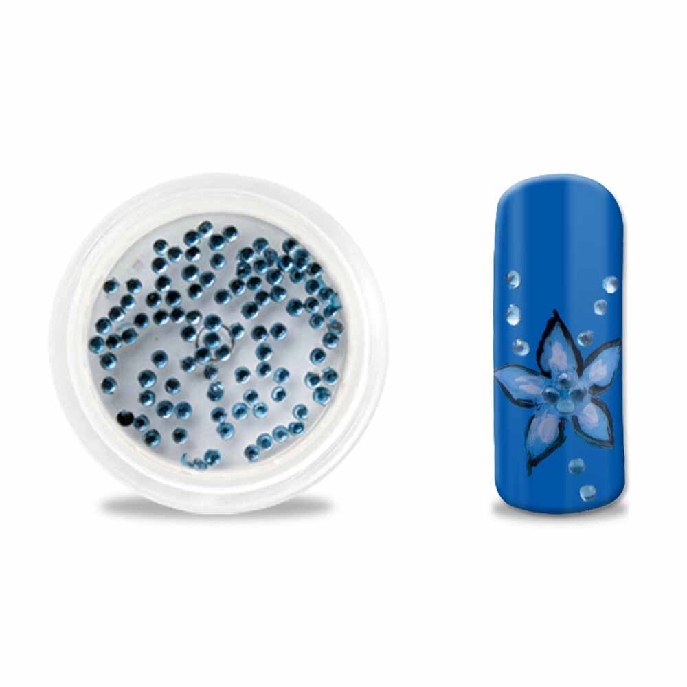 Strasssteine rund 1,5mm hell blau