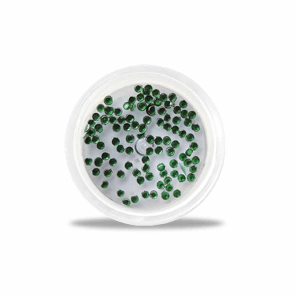 Strasssteine rund 1,5mm grün