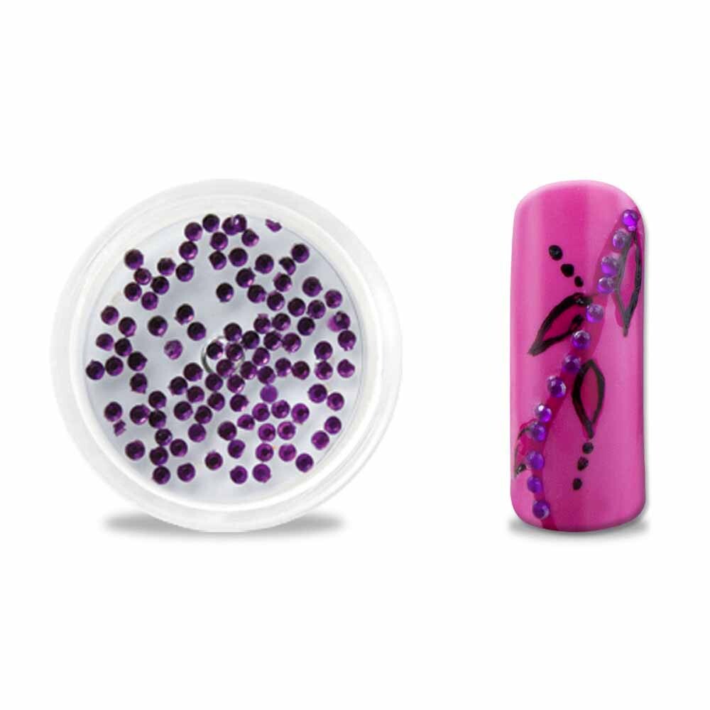 Strasssteine rund 1,5mm violett