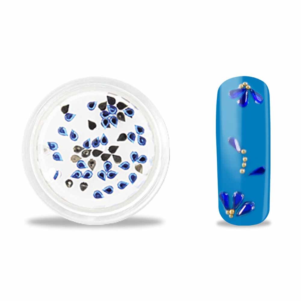 Strasssteine tropfenform royal blau