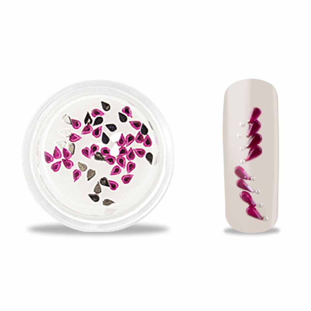 Strasssteine tropfenform pink