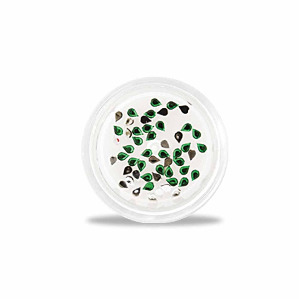 Strasssteine tropfenform grün