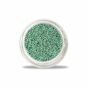 Micro Perlen Silver Color Light Green